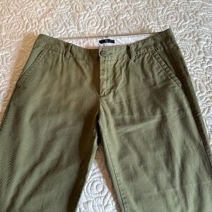 Gap Pants Size 8 Long Army Green